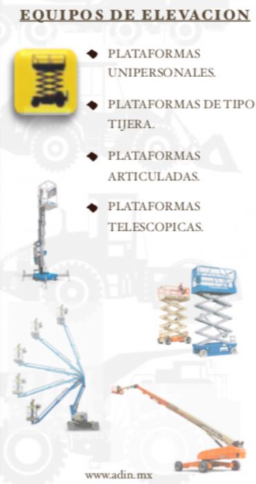 RENTA DE EQUIPOS DE ELEVACION